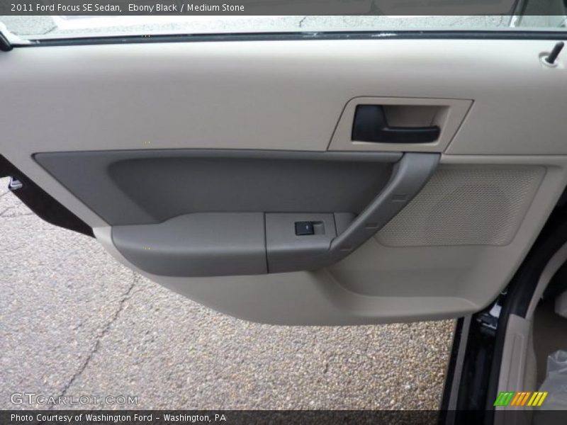 Ebony Black / Medium Stone 2011 Ford Focus SE Sedan