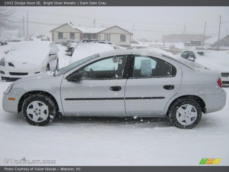 Bright Silver Metallic / Dark Slate Gray 2003 Dodge Neon SE