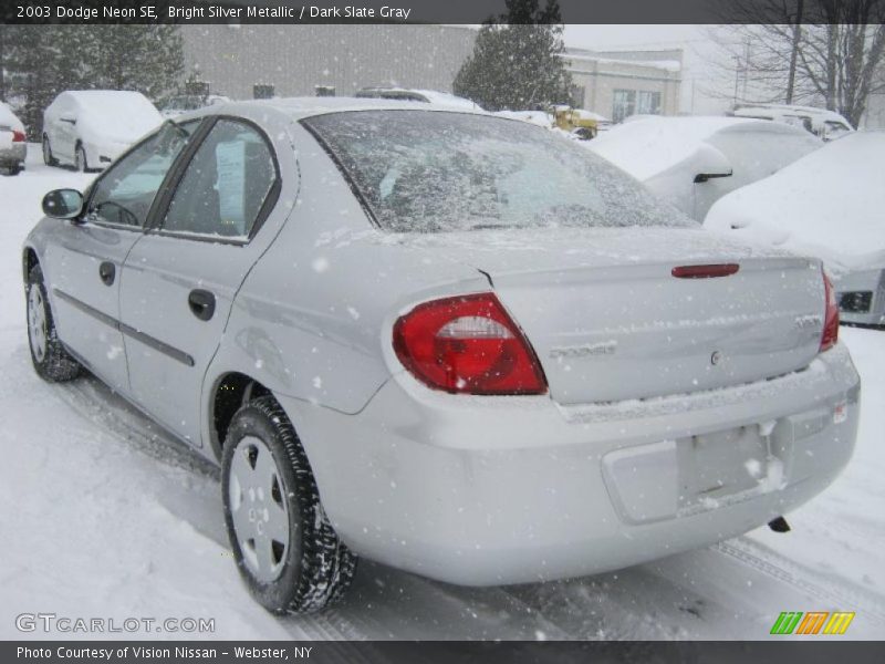 Bright Silver Metallic / Dark Slate Gray 2003 Dodge Neon SE