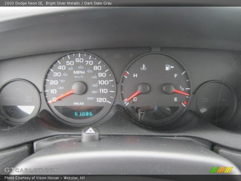 Bright Silver Metallic / Dark Slate Gray 2003 Dodge Neon SE