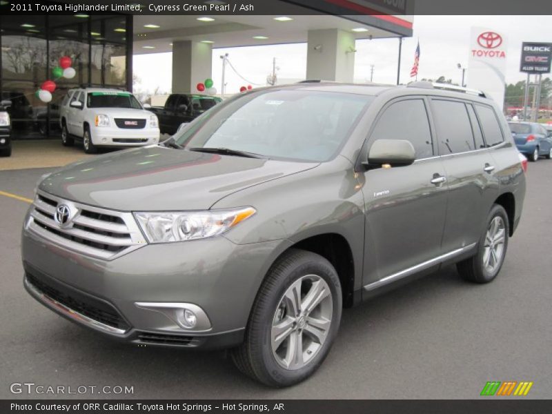 Cypress Green Pearl / Ash 2011 Toyota Highlander Limited