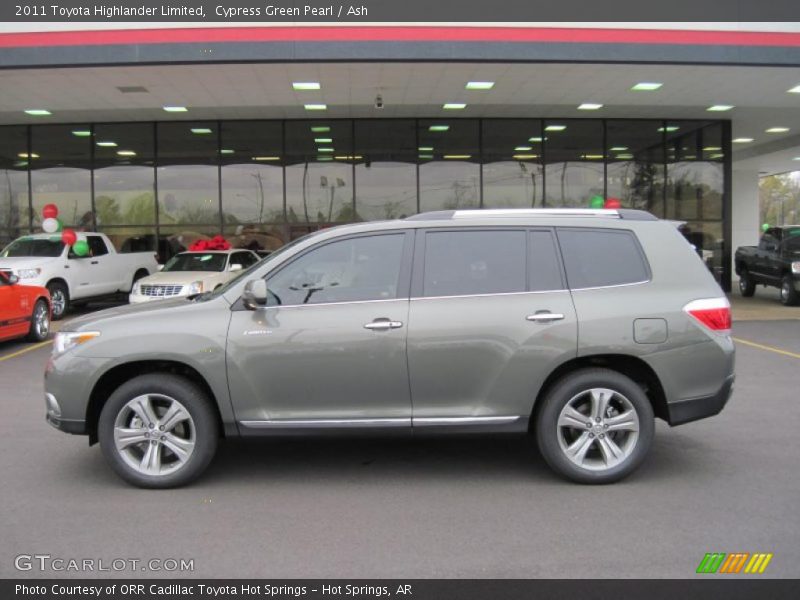 Cypress Green Pearl / Ash 2011 Toyota Highlander Limited