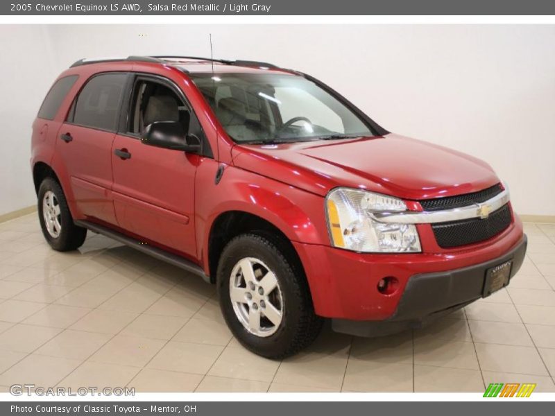 Salsa Red Metallic / Light Gray 2005 Chevrolet Equinox LS AWD