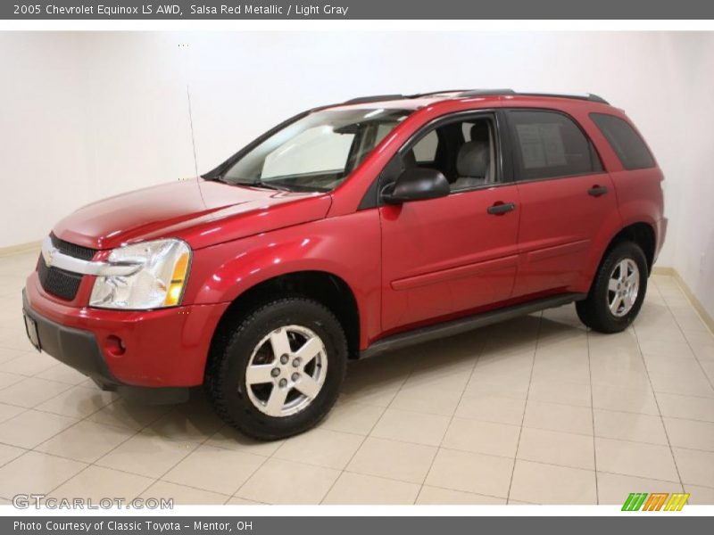 Salsa Red Metallic / Light Gray 2005 Chevrolet Equinox LS AWD