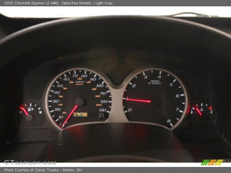 Salsa Red Metallic / Light Gray 2005 Chevrolet Equinox LS AWD
