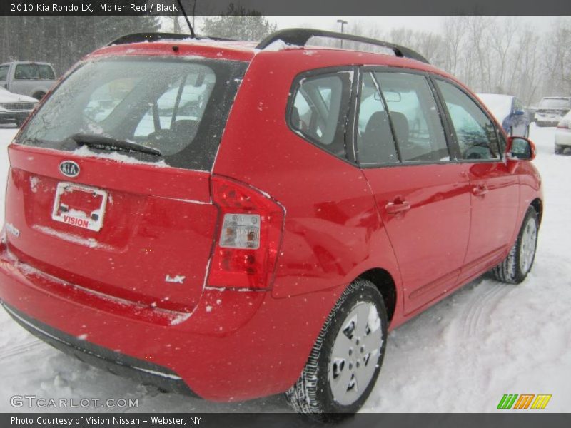 Molten Red / Black 2010 Kia Rondo LX