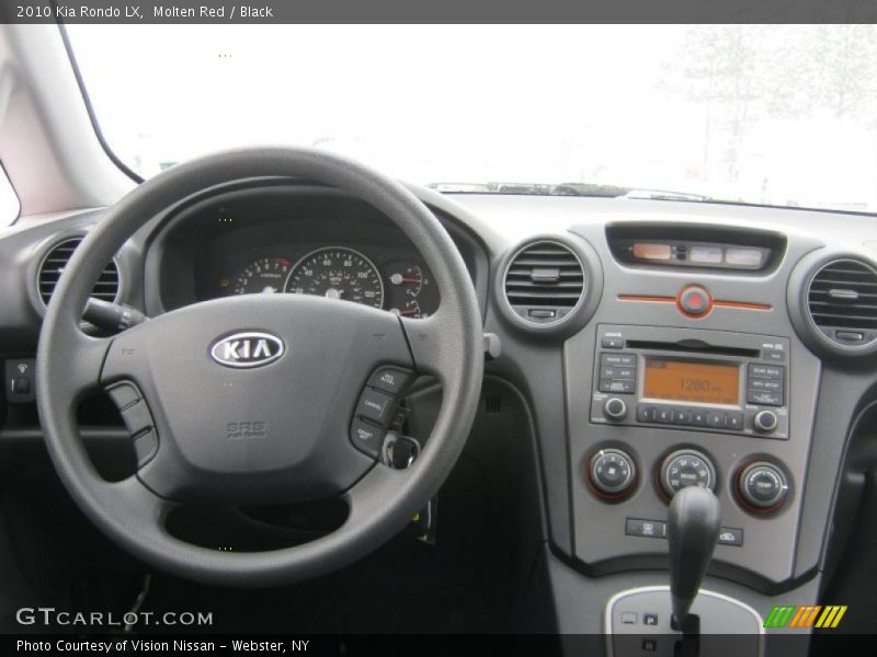 Molten Red / Black 2010 Kia Rondo LX