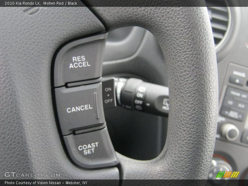 Molten Red / Black 2010 Kia Rondo LX