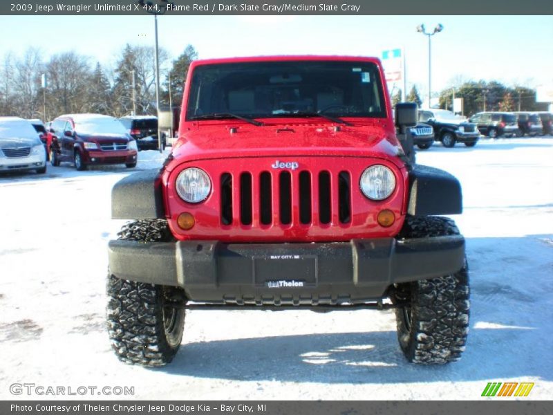 Flame Red / Dark Slate Gray/Medium Slate Gray 2009 Jeep Wrangler Unlimited X 4x4