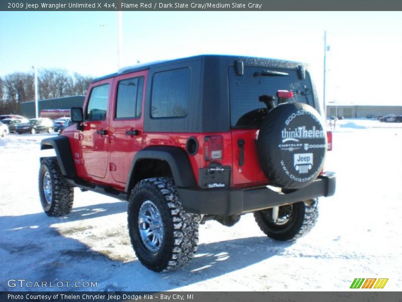 Flame Red / Dark Slate Gray/Medium Slate Gray 2009 Jeep Wrangler Unlimited X 4x4