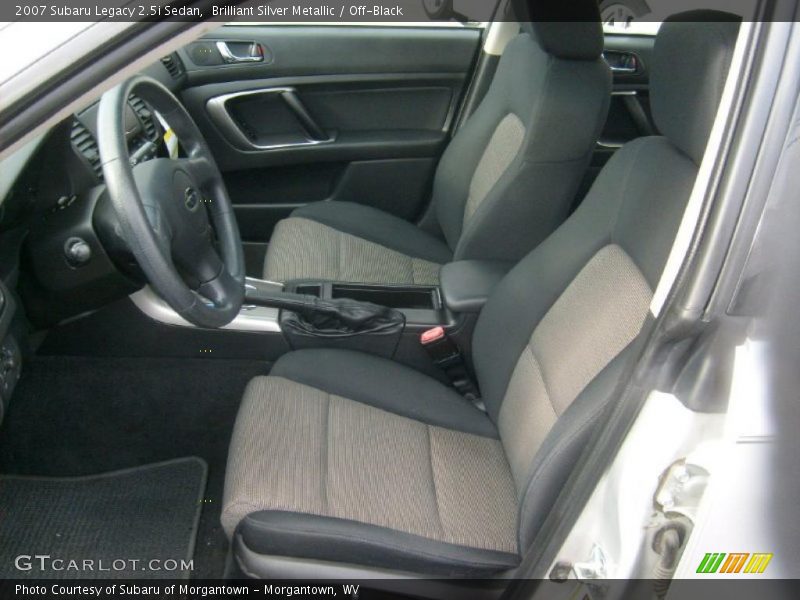 Brilliant Silver Metallic / Off-Black 2007 Subaru Legacy 2.5i Sedan
