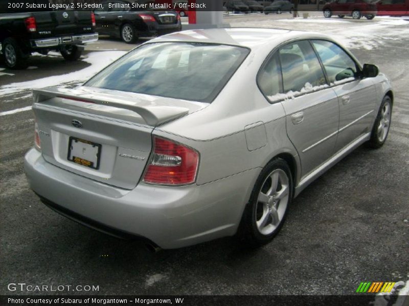 Brilliant Silver Metallic / Off-Black 2007 Subaru Legacy 2.5i Sedan