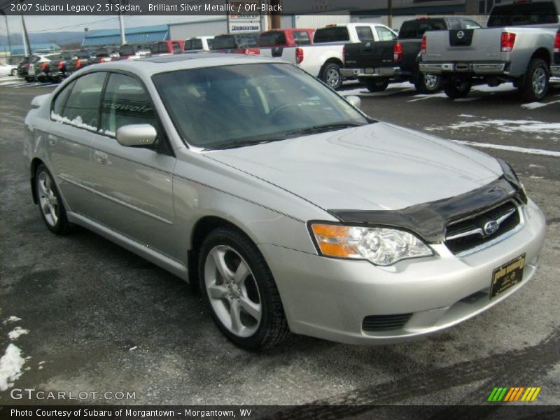 Brilliant Silver Metallic / Off-Black 2007 Subaru Legacy 2.5i Sedan