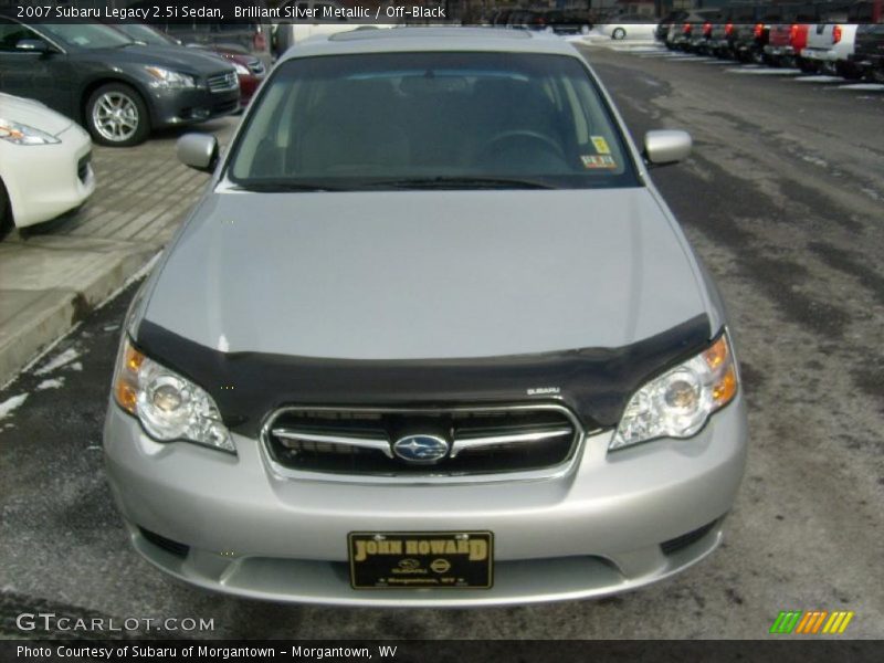 Brilliant Silver Metallic / Off-Black 2007 Subaru Legacy 2.5i Sedan