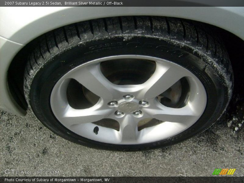 Brilliant Silver Metallic / Off-Black 2007 Subaru Legacy 2.5i Sedan