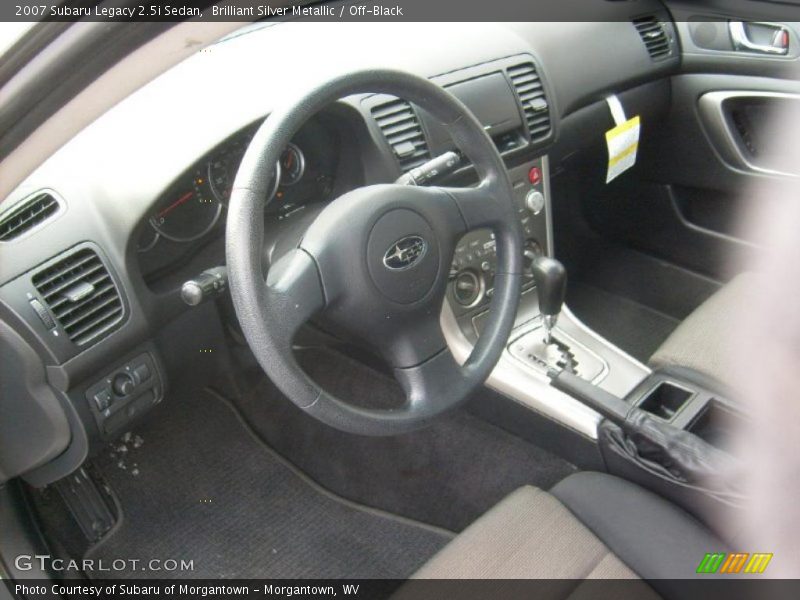 Brilliant Silver Metallic / Off-Black 2007 Subaru Legacy 2.5i Sedan