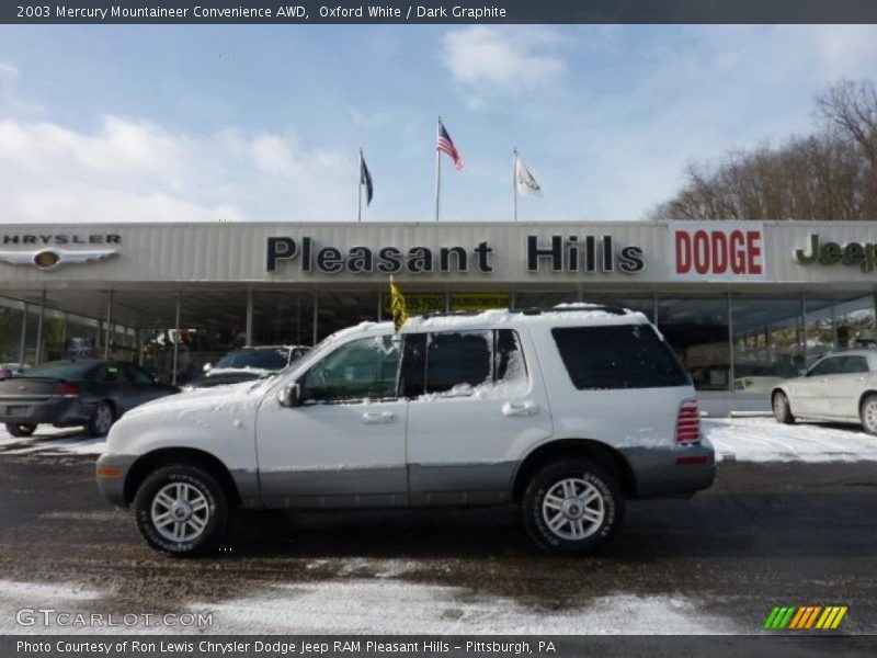 Oxford White / Dark Graphite 2003 Mercury Mountaineer Convenience AWD