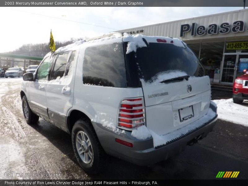 Oxford White / Dark Graphite 2003 Mercury Mountaineer Convenience AWD