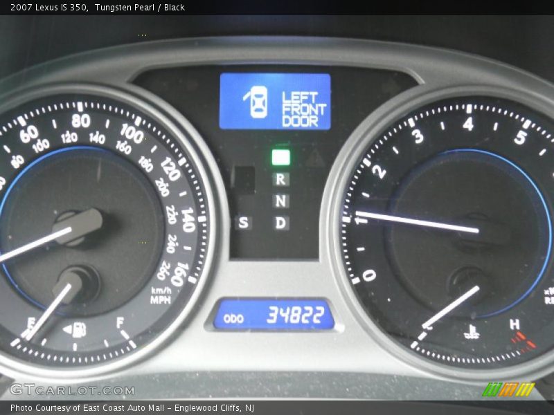 Tungsten Pearl / Black 2007 Lexus IS 350