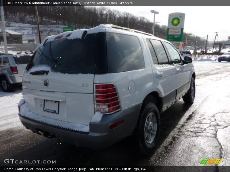 Oxford White / Dark Graphite 2003 Mercury Mountaineer Convenience AWD