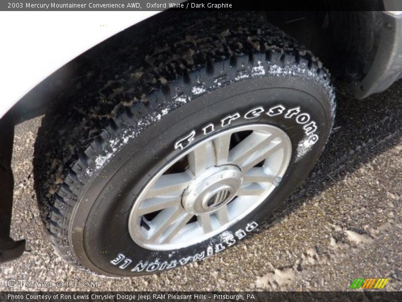 Oxford White / Dark Graphite 2003 Mercury Mountaineer Convenience AWD