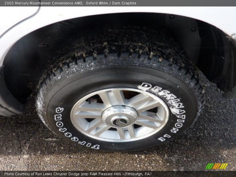 Oxford White / Dark Graphite 2003 Mercury Mountaineer Convenience AWD