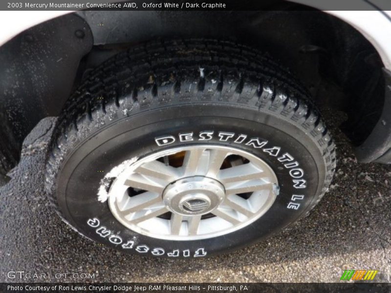 Oxford White / Dark Graphite 2003 Mercury Mountaineer Convenience AWD