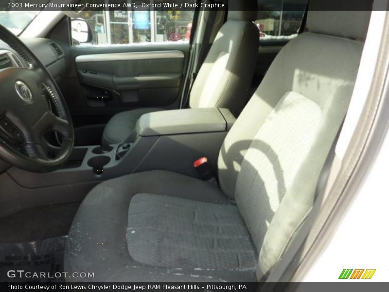 Oxford White / Dark Graphite 2003 Mercury Mountaineer Convenience AWD
