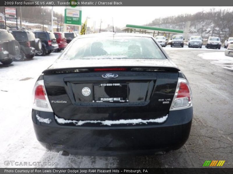 Tuxedo Black Metallic / Charcoal Black 2009 Ford Fusion SE V6 AWD