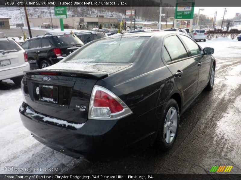 Tuxedo Black Metallic / Charcoal Black 2009 Ford Fusion SE V6 AWD