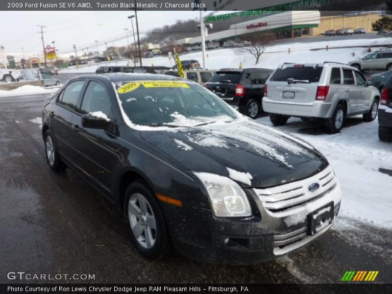 Tuxedo Black Metallic / Charcoal Black 2009 Ford Fusion SE V6 AWD