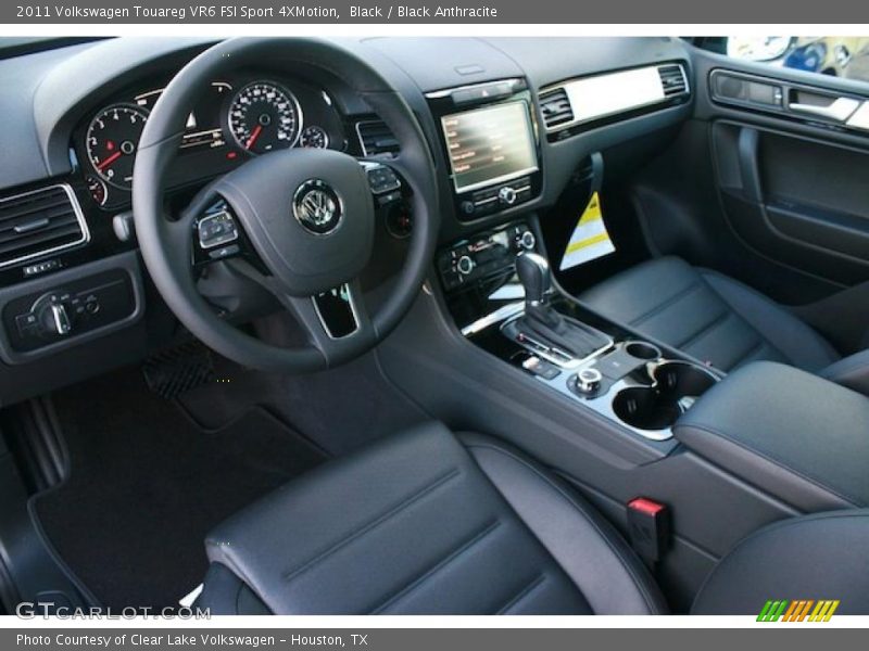 Black Anthracite Interior - 2011 Touareg VR6 FSI Sport 4XMotion 