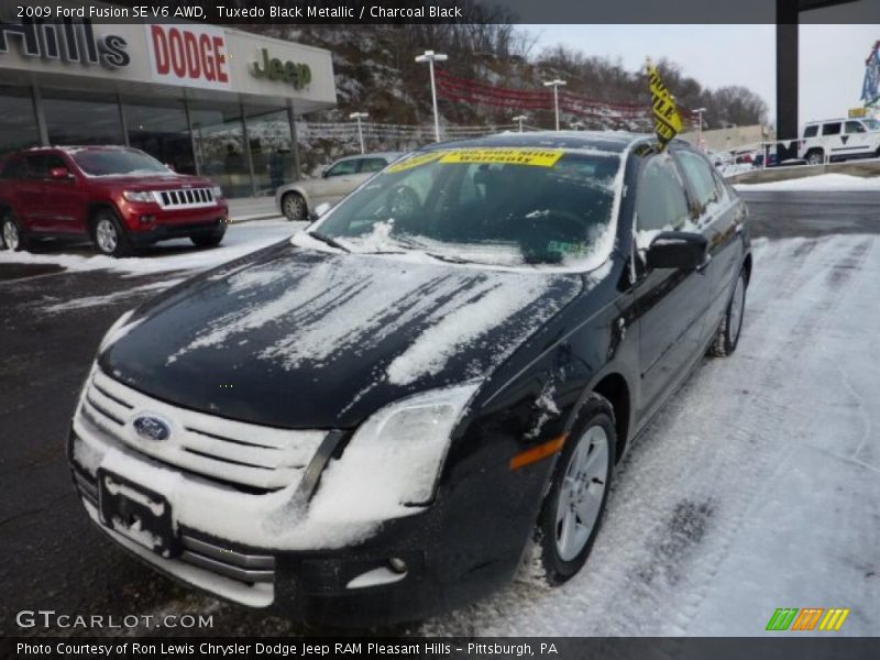 Tuxedo Black Metallic / Charcoal Black 2009 Ford Fusion SE V6 AWD