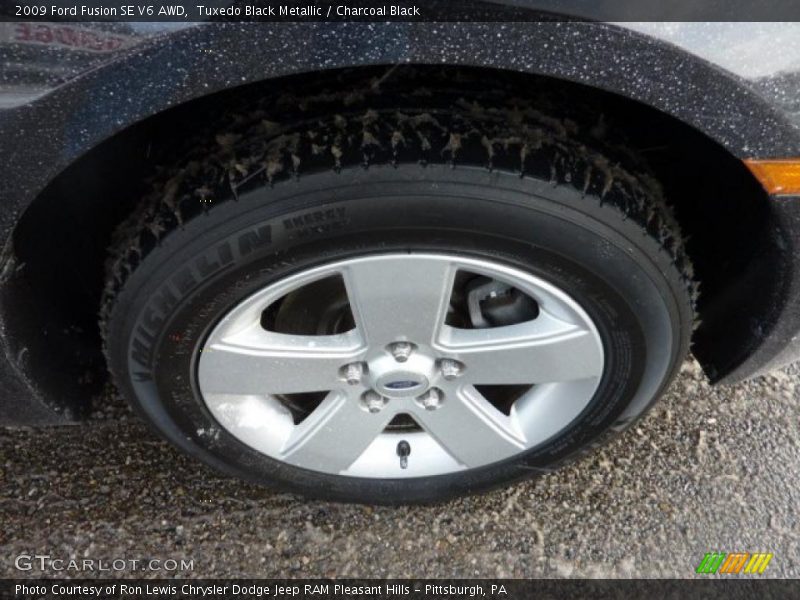Tuxedo Black Metallic / Charcoal Black 2009 Ford Fusion SE V6 AWD