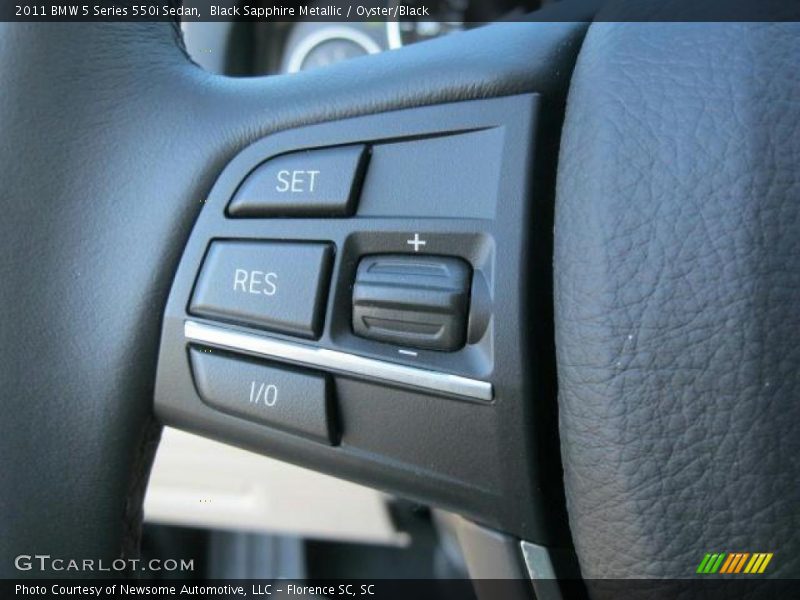 Controls of 2011 5 Series 550i Sedan
