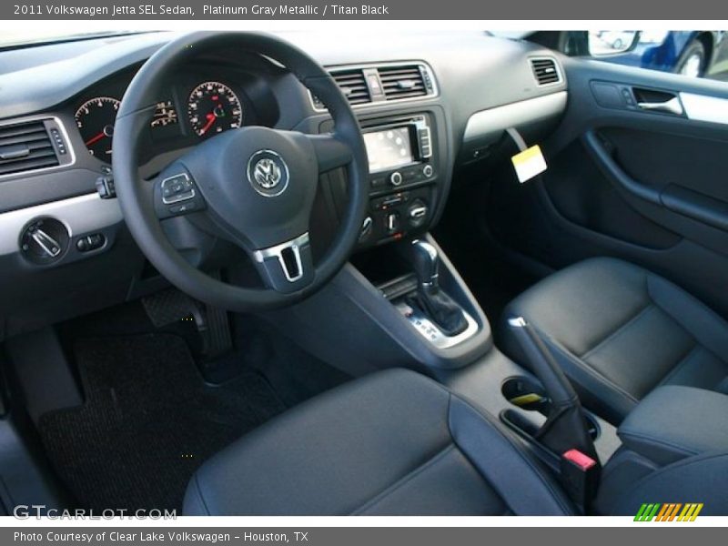 Titan Black Interior - 2011 Jetta SEL Sedan 