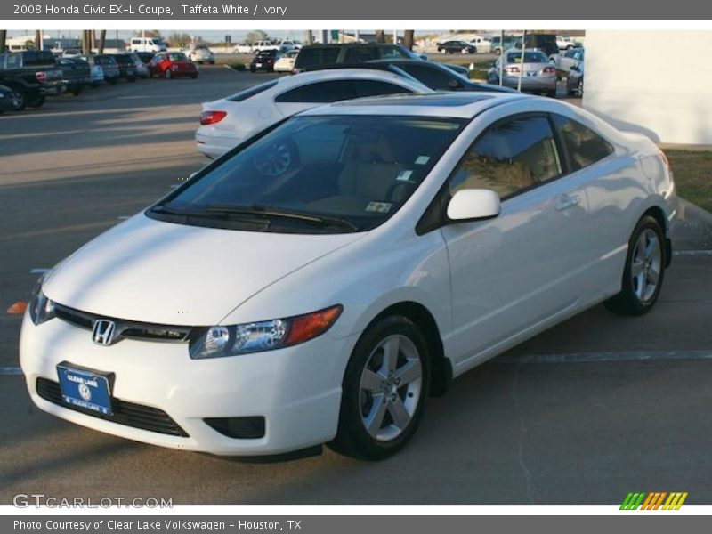 Taffeta White / Ivory 2008 Honda Civic EX-L Coupe