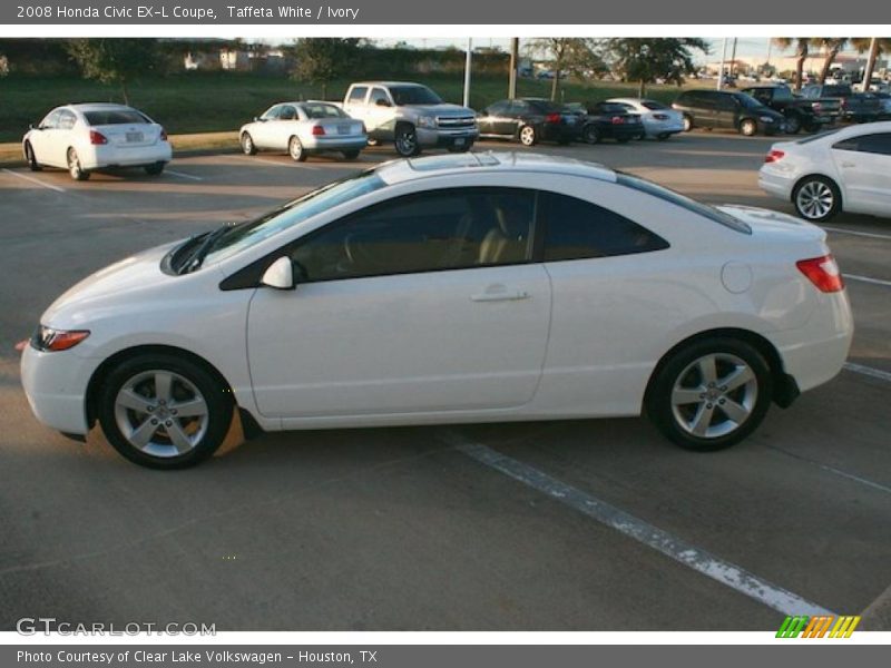 Taffeta White / Ivory 2008 Honda Civic EX-L Coupe