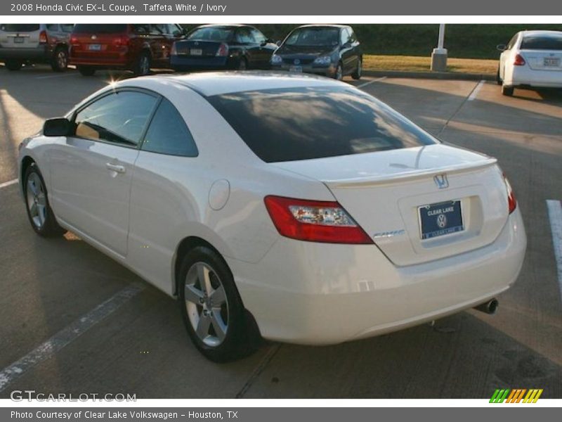 Taffeta White / Ivory 2008 Honda Civic EX-L Coupe