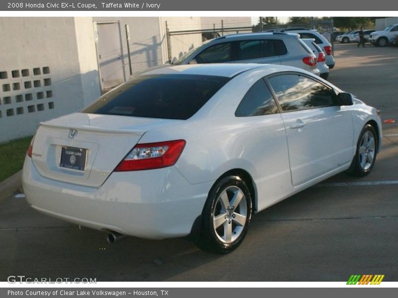 Taffeta White / Ivory 2008 Honda Civic EX-L Coupe