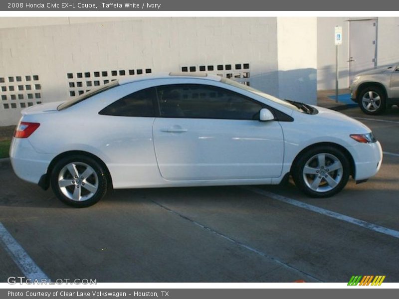 Taffeta White / Ivory 2008 Honda Civic EX-L Coupe