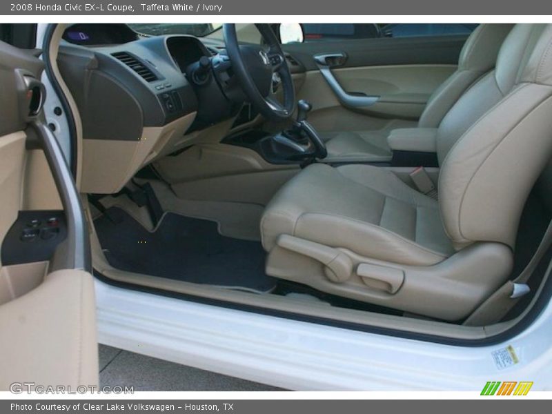 Taffeta White / Ivory 2008 Honda Civic EX-L Coupe