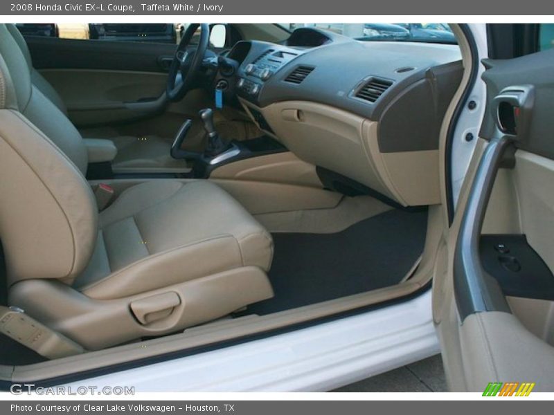 Taffeta White / Ivory 2008 Honda Civic EX-L Coupe