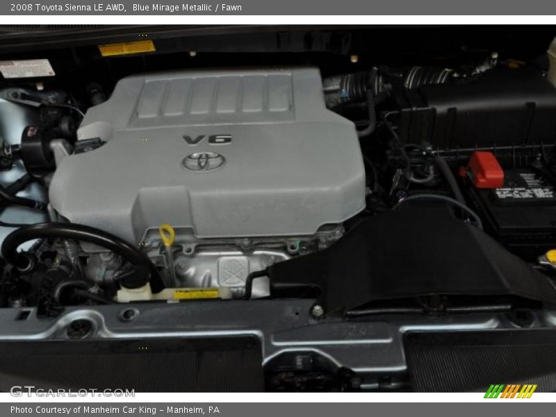  2008 Sienna LE AWD Engine - 3.5 Liter DOHC 24-Valve VVT-i V6