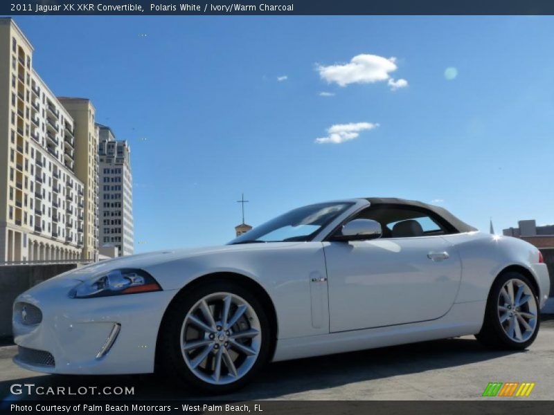 Polaris White / Ivory/Warm Charcoal 2011 Jaguar XK XKR Convertible