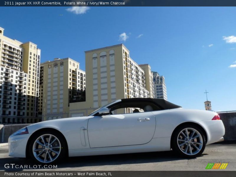 Polaris White / Ivory/Warm Charcoal 2011 Jaguar XK XKR Convertible