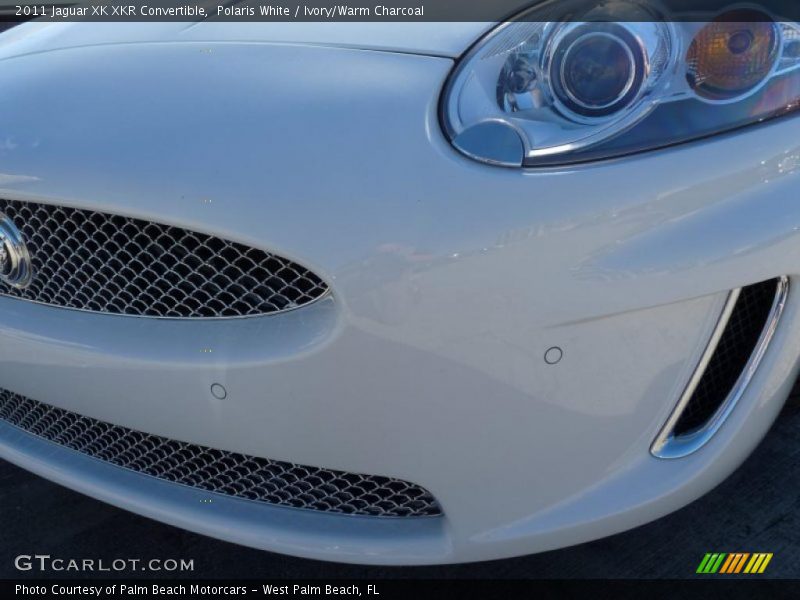 Polaris White / Ivory/Warm Charcoal 2011 Jaguar XK XKR Convertible