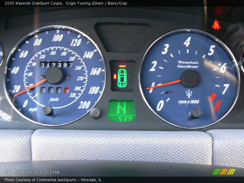 Grigio Touring (Silver) / Black/Gray 2005 Maserati GranSport Coupe
