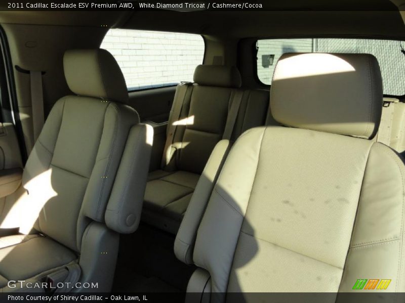 White Diamond Tricoat / Cashmere/Cocoa 2011 Cadillac Escalade ESV Premium AWD