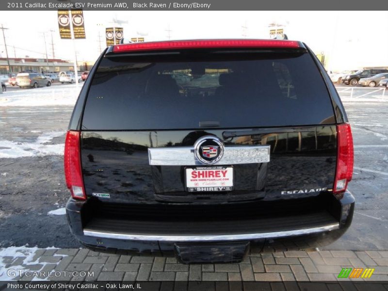 Black Raven / Ebony/Ebony 2011 Cadillac Escalade ESV Premium AWD